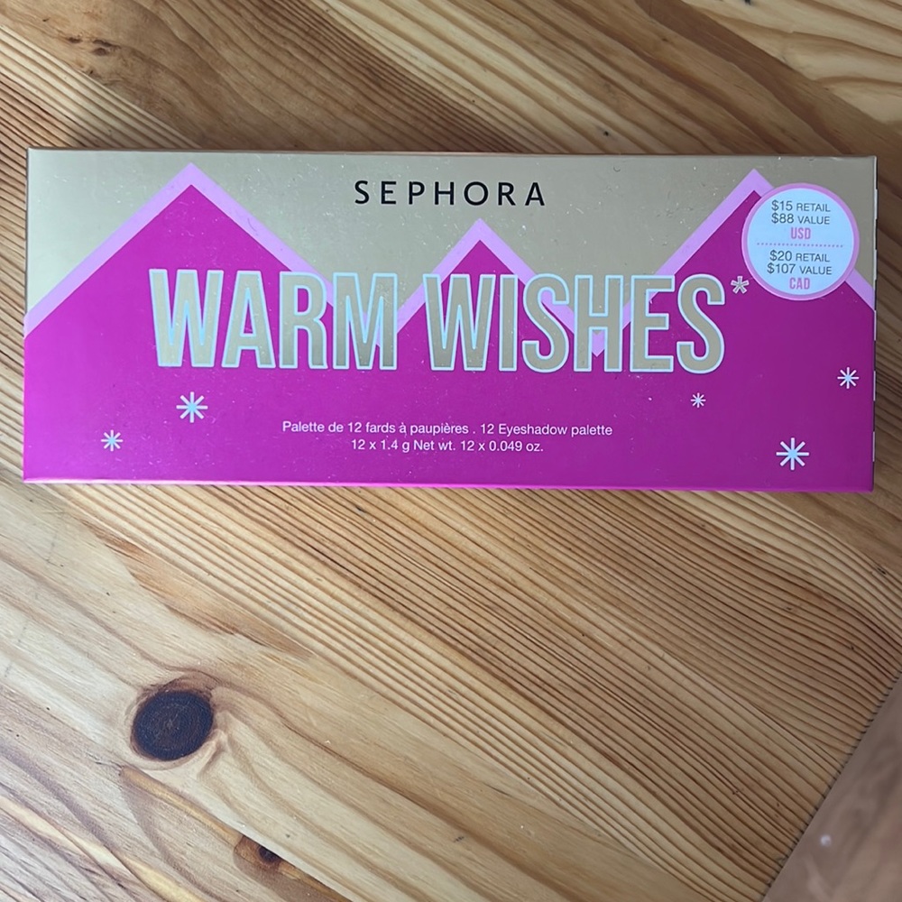 NIB, Unopened and still sealed Sephora Eyeshadow Palette, 12 colors
